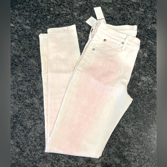 Hudson Pink Midrise Ankle LILLY Skinny Jeans - Picture 3 of 13